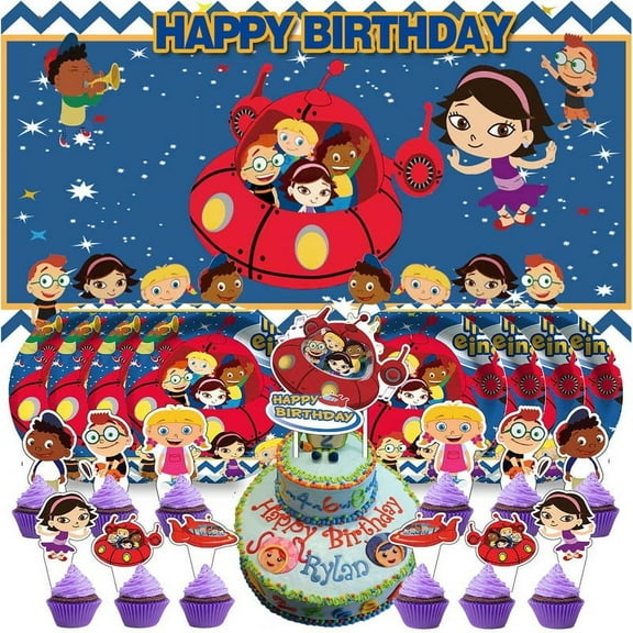 Little Einsteins Birthday Plates Supplies Decorations Decor Backdrop Banner Cake Topper Background