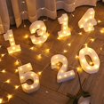thumbnail image 3 of 26 luces LED con letras en inglés, luces de modelado de símbolos, luces de noche para bodas, luces de propuesta de cumpleaños, 3 of 5