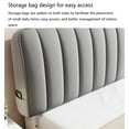 thumbnail image 4 of Bed Headboard Slipcover for Queen King Size, Stretch Dustproof Bed Head Cover,Super Soft Comfotable Bed Head Cover for Bedroom Decor, 4 of 6