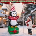 thumbnail image 3 of Pingüino inflable navideño de 183 cm con luces LED de GIFTFIND, 3 of 7