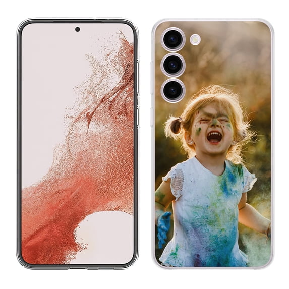 TalkingCase Personalize Custom Phone Case Cover Made for Samsung Galaxy S23+ Plus 2023, DIY Design, Kids Photo, Lightweight, Flexible, Print in USA