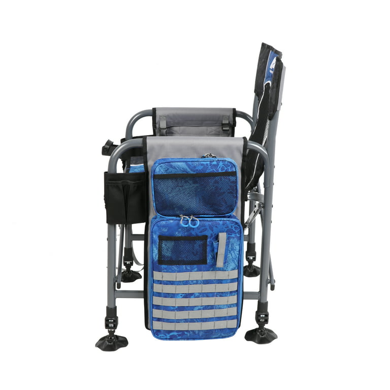 Ozark Trail Camping Director Fishing Chair, Blue, Adult 