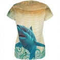 thumbnail image 2 of Great White Shark in Waves All Over Womens T Shirt Multi X-LG, 2 of 2