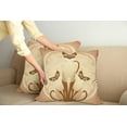 thumbnail image 2 of Ambesonne Animal Throw Pillow Cover 2 Pack, 3 Siamese Cats, 20", Pale Brown Tan, 2 of 7