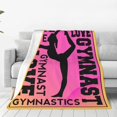 thumbnail image 3 of LHSHID Love Gymnastics Blanket Fleece Throw Home Decor Soft Cozy Blanket Bed Couch Sofa for Girls Boys Teens 30"x40", 3 of 7