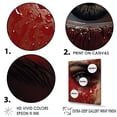 thumbnail image 3 of Designart "Ruby Reflections In A Woman'S Portrait" Fashion Woman Wall Decor, 3 of 7