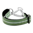 thumbnail image 3 of Mirage Pet Products Preppy Stripes Nylon Ribbon Collars Martingale Green/White Medium, 3 of 3
