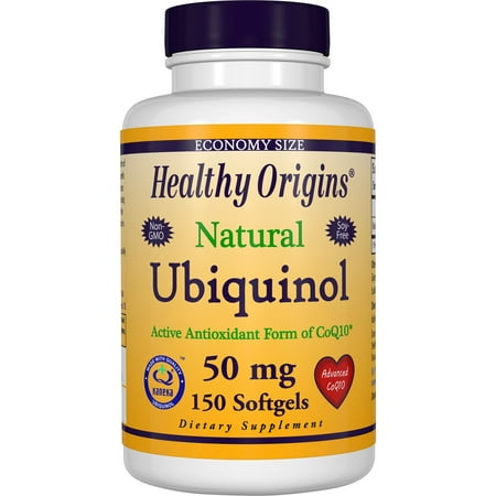Healthy Origins Ubiquinol 50 mg - 150 Softgels (Ubiquinol 50 Mg Best Price)