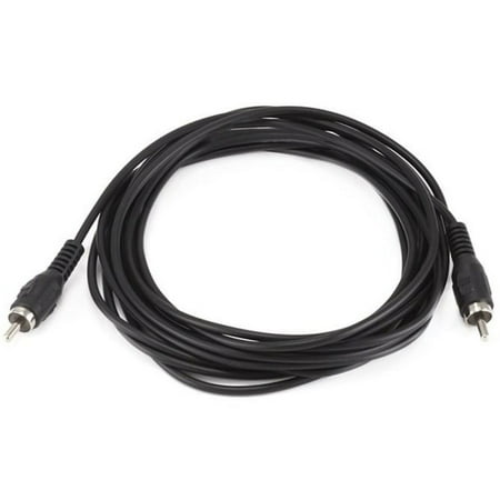 UPC: 0844660006541 | Monoprice 12ft RCA Plug/Plug M/M Cable – Black