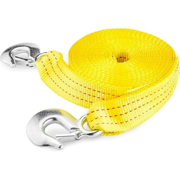 NEIKO 51008A Heavy Duty Tow Strap with Hooks, 2” x 30’, 10,000 LB Capacity, Tow Rope for Vehicles, Cars, Trucks, ATV Tow Strap