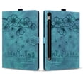 thumbnail image 2 of FJLBDE Case for Samsung Galaxy Tab S10 Lite / S10 FE / S9 FE 10.9-Inch with Stand, Card Slot, Embossed Flower PU Leather Folio Magnetic Cover with Pen Holder, Green, 2 of 7