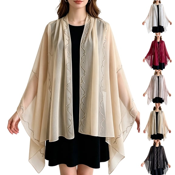Yifymode Lace Floral Shawls and Wraps for Women Evening Wedding | Dresses Formal Bridal Shawl Scarf Head Scarf