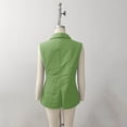 thumbnail image 4 of YueHuiYing Women's Style Three-Quarter Sleeve Solid Color Lapel Button-Up Lightweight Casual Blazer Jacket, 4 of 4