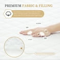 thumbnail image 4 of Quilted Fitted Cal King Mattress Pad Cover, Waterproof Mattress Protector, Deep Pocket Elastic Fits Up to 21'', Breathable Soft Alternative Filling Mattress Pad, 4 of 7