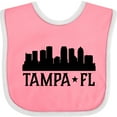 thumbnail image 3 of Inktastic Tampa Florida City Skyline Boys or Girls Baby Bib, 3 of 4