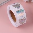 thumbnail image 4 of CIMAXIC Party 1 Roll of 500PCS Heart Shape Sticker Self-adhesive Gift Labels Sticker Label Decals Creative Roll Label Sticker for Gift Party,0.98"X0.98"X0.04", 4 of 4