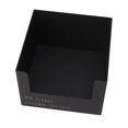 thumbnail image 3 of Caja de pañuelos de acero inoxidable, soporte cuadrado para pañuelos, dispensador de servilletas de gran apertura, estilo moderno para baño, tocador, encimera, oficina, negro, 3 of 10