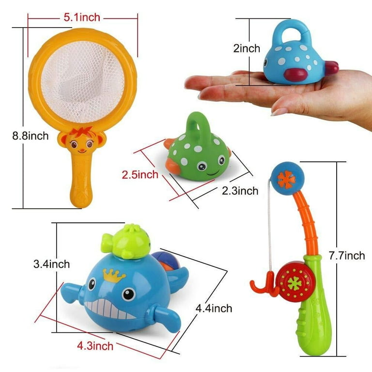 TANGNADE $2 for 3 Items Children's Bath Toys Swimming Tool Toys