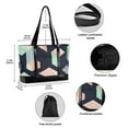 thumbnail image 2 of FORMRS Canvas Laptop Tote Bag for Women with 15.6" Computer Compartments Shoulder Handbag, Black Cubes, 2 of 7
