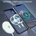 thumbnail image 2 of for iPhone X/XS Case - MagSafe Compatible, Slim Translucent Matte Skin Feeling Shockproof Protective Anti-Scratch Case, Dark Blue, 2 of 5