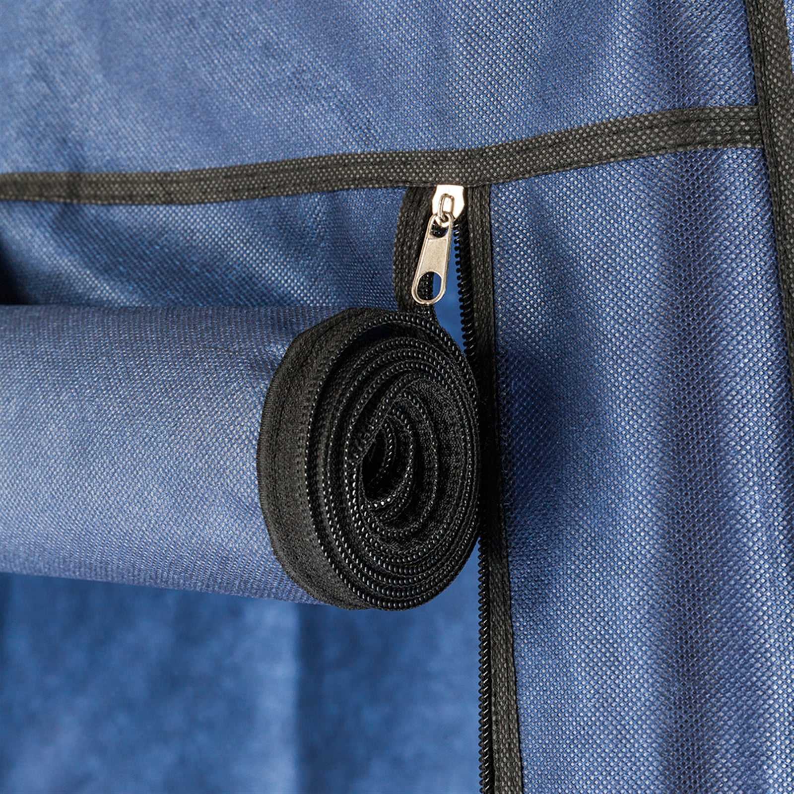 69" High-leg Non-woven Fabric Assembled Cloth Wardrobe Dark Blue