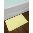 thumbnail image 2 of Geometric Bath Mat, Modern and Simple Pattern with Abstract of Squares and Direction Pointers, Plush Bathroom Decor Mat with Non Slip Backing, 29.5" X 17.5", Yellow and White, by Ambesonne, 2 of 2
