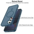 thumbnail image 5 of Tekcoo for Samsung Galaxy S24 FE Case, Compatible with MagSafe Military Grade Drop Protection Magnetic Rugged Cover Translucent Back Shockproof Phone Case for Samsung Galaxy S24 FE - Blue, 5 of 10
