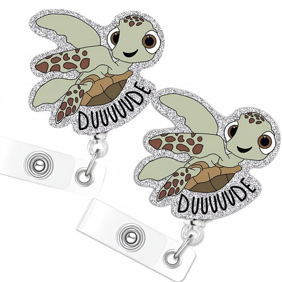 CCOCC Funny Turtle Badge Reel,Work Badge Holder Retractable Clip,Cute Pediatric Badge Reel,Nurse Badge Reel,Nursing Student ID Badge Clip,Medical Worker Teacher Badge Accessories