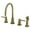 Antique Brass, variant on Kingston Brass KS8723DLBS Concord Double-Handle Widespread Kitchen Faucet with Brass Sprayer, Antique Brass