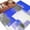 Blue Gray White, variant on 2x3 Ft Entryway Area Rug, Blue Purple Grey Kitchen Rug Runner Washable Floor Mat, Modern Abstract Art Geometric Oil Painted Non Slip Indoor Door Mat Throw Carpet for Bathroom Living Room Bedroom
