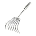 thumbnail image 1 of Almencla Garden Hand Rake Beach Sand Digging Tool Digging Compact Practical Multifunctional Gardening Soil Loosening Tool for Gardener Seven Tines, 1 of 8