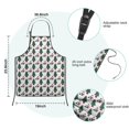 thumbnail image 7 of White Christmas Santa and Tree Pattern Kids Aprons for Girls and Boys,Adjustable Neck Strap Toddler Aprons for Kids Cooking Baking, 7 of 7
