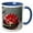 Blue/White, variant on 3drose, Usa, Louisiana. New Orleans, Riverboat Natchez, Sternwheeler., 11oz Two-tone Red Mug