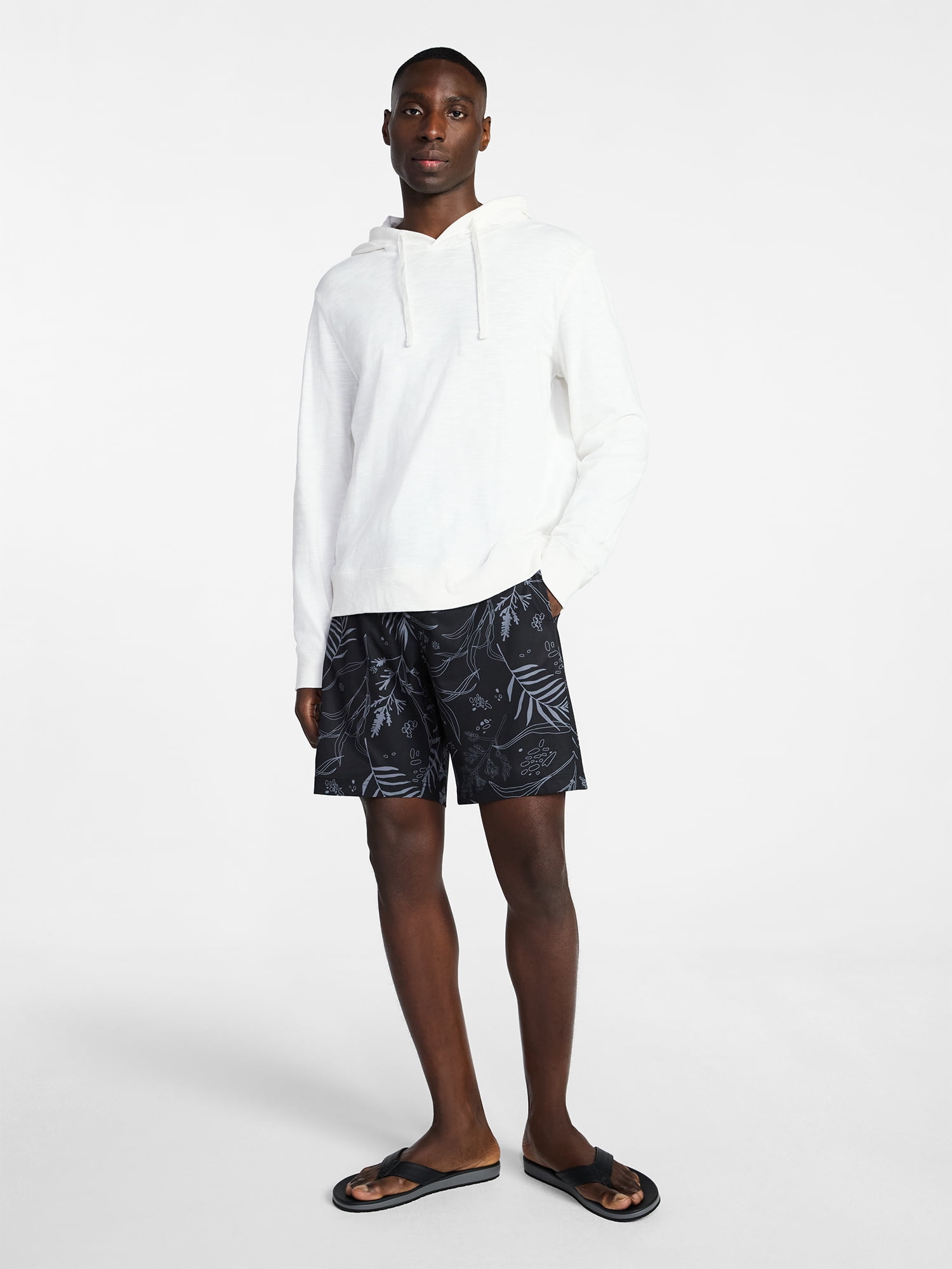 George Men's and Big Men's E-Board Swim Trunks with UPF 50+, 9" Inseam, Sizes S-3XL