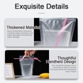 thumbnail image 4 of 100 bolsas de bebidas con 100 agujeros para pajita, bolsas de jugo congelables, bolsas de plástico con cierre transparente para bebidas frías y calientes para adultos y niños, 4 of 9