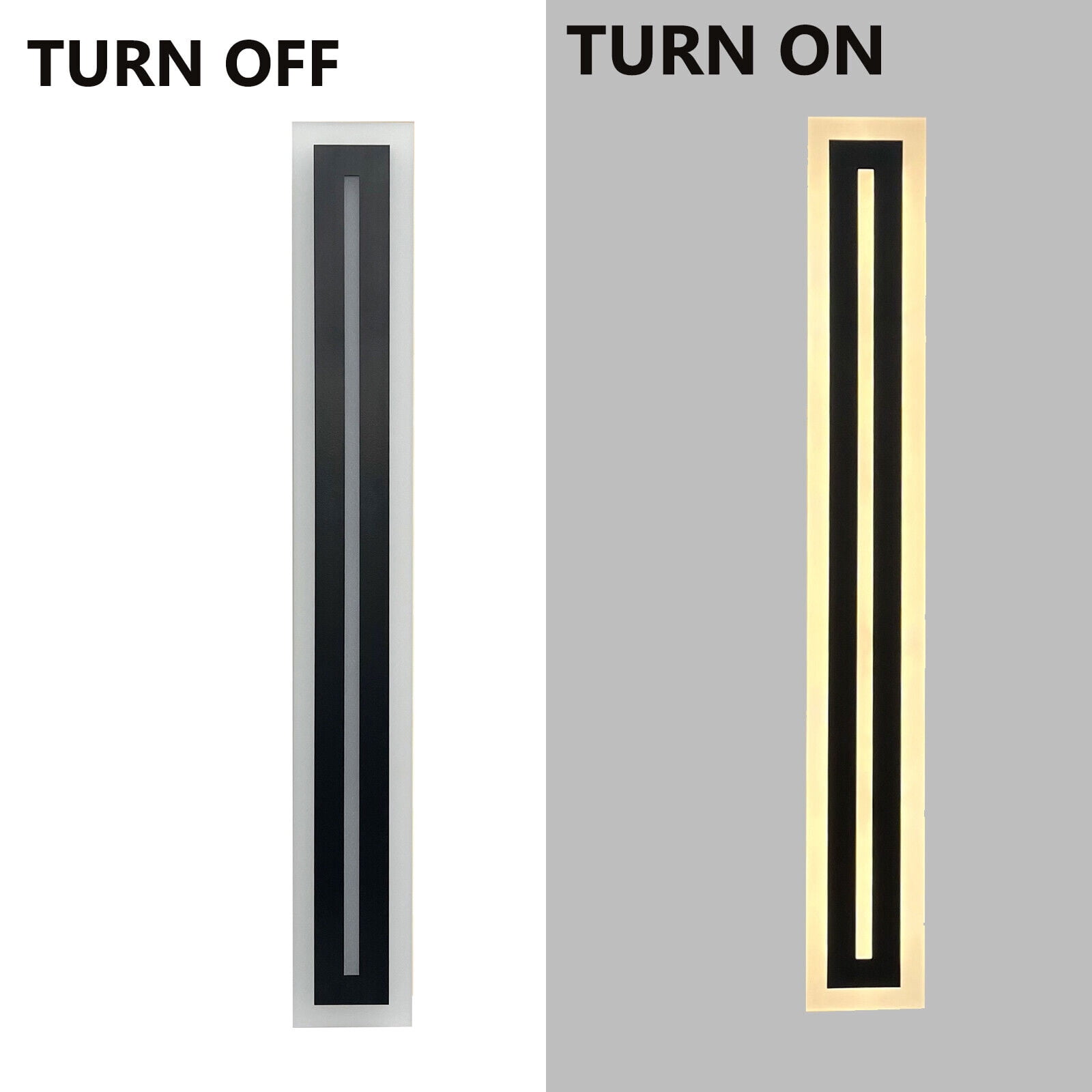 Miumaeov LED Wall Light Sconce Waterproof Outdoor Modern Lamp Exterior Wall Lights Long Strip For Porch Garden Patio