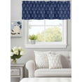 thumbnail image 2 of Vintage Nautical Anchor Valances for Windows,Kitchen Valance Rod Pocket Short Curtain,Navy Blue Background Valance Curtain Window Valances for Bedroom Living Room 54x18in, 2 of 9