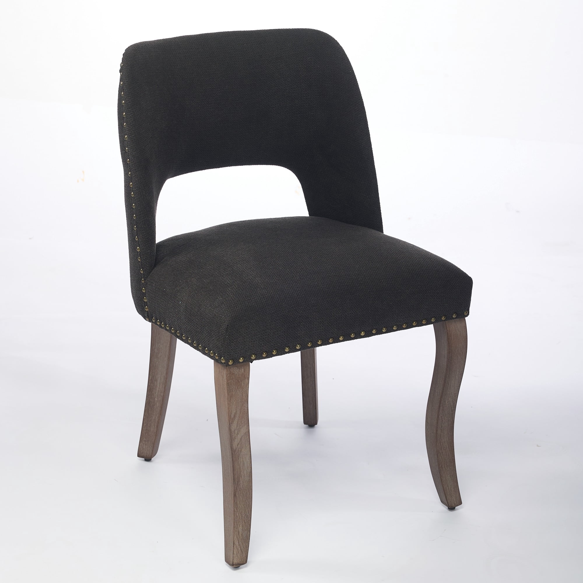 Set of 6 Wood Dining Chairs with Fabric Upholstered Back and Seat Modern Accent Side Chair w/Wood Legs for Living Room/Dining Room/Bedroom/Restaurant