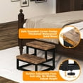 thumbnail image 2 of 2 Step Wooden Step Stools for Adults Kids, Heavy Duty Stepping Stools Wooden Bed Step Stools for High Beds, Non-Slip 2 Bedside Foot Stool with 500 Lbs Capacity, 2 of 16