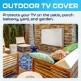 thumbnail image 2 of Garnetics 52-55” Outdoor TV Cover Waterproof and Weatherproof Outside Television Protector, Old Gray, 2 of 7