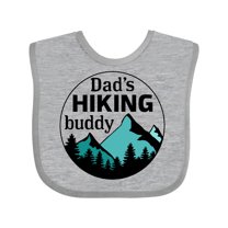 Inktastic Dad's Hiking Buddy with Mountains and Trees Boys or Girls Baby Bib