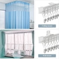 thumbnail image 2 of Ceiling Curtain Track, Curved Flexible Bendable Curtain Rail System, 20Ft Ceiling or Wall Mount Heavy Duty Sliding Room Divider Ceiling Track for Curtains, RV, Hospital, 2 of 7
