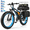 Black, variant on EOEOTWO 26'' Fat Tire Electric Mountain Bike for Adults, 48V 15Ah Battery, 60Miles Long Range, Fast Cruiser Ebike, All-Terrain Bicycle with Front Suspension & LED Display UL2849