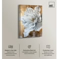 thumbnail image 2 of Bloom White Petals Floral Fine Wall Art Canvas Wall Art by Art Remedy, Gallery Wrapped, 20" x 30", 2 of 7