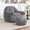 Dark Gray(with Footstool), variant on Leumius Bean Bag Sofa with Back Support,Faux Fur Bean Bag Chair Floor Sofa for Living Room, Bedroom, Apartment,White