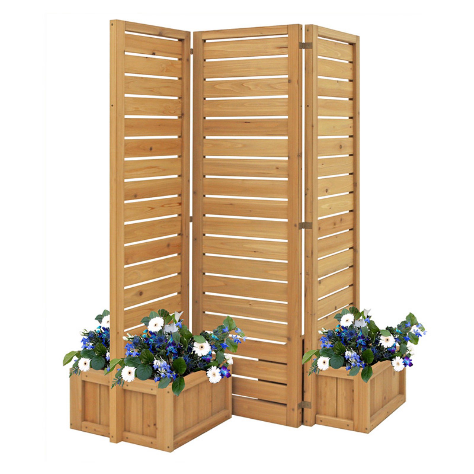 Yardistry Fusion Privacy Screen with Planters