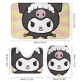 thumbnail image 3 of Kuromi Shower Curtain Sets Lovely Bathroom Sets with Shower Curtain And Rugs, 3 of 5