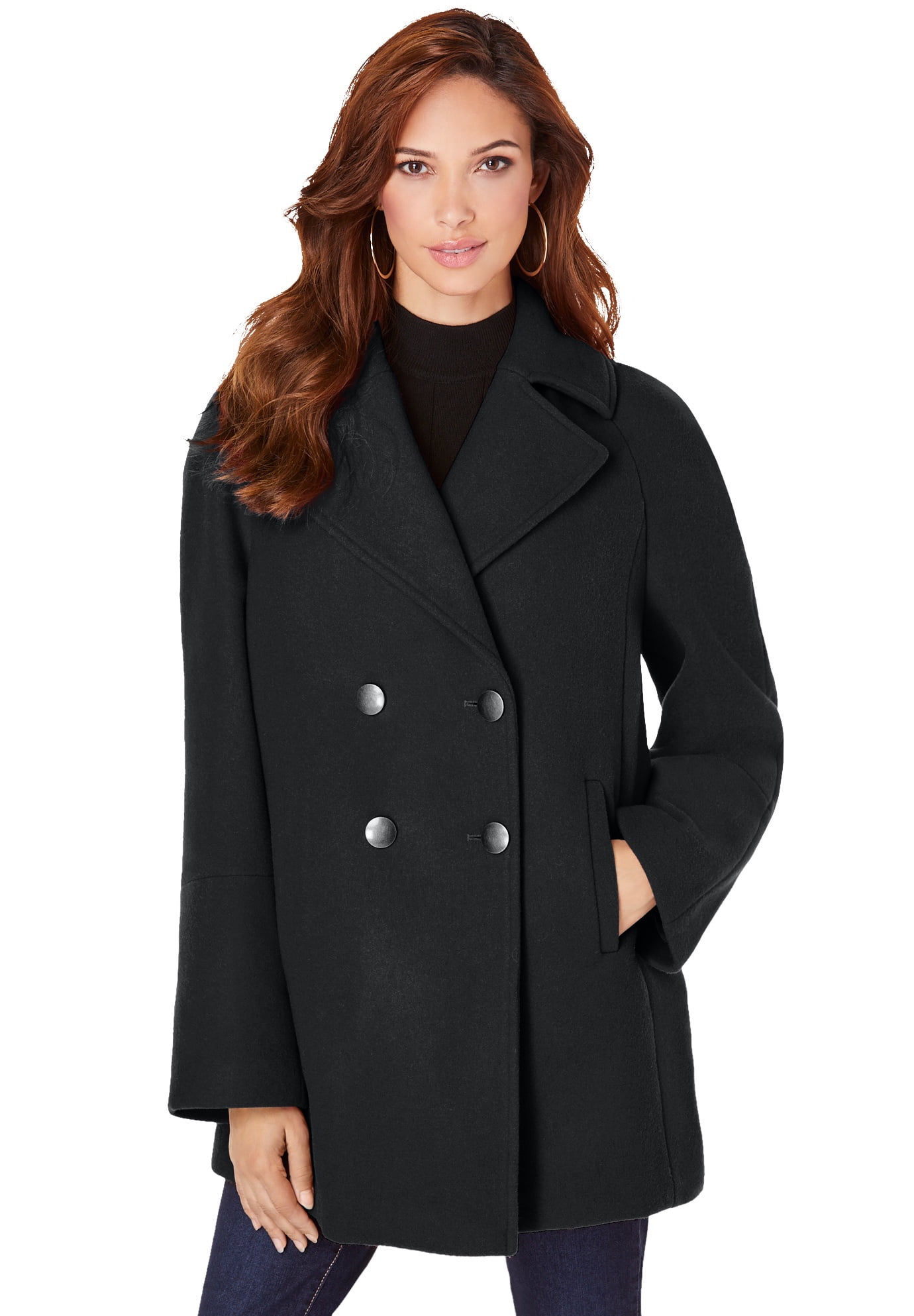 plus pea coat
