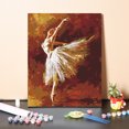 thumbnail image 4 of 16 x 20 pulgadas DIY pintura al óleo sobre lienzo pintura por número Kit Cisne Ballet patrón de bai yeacher tipo 4, 4 of 7