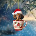 thumbnail image 3 of 2025 Christmas Ornaments, Acrylic Weenie Dog Decoration, Christmas Tree Hanging Vintage Decorations, Beautiful Car Window Pendant Decor, Christmas Collection of Gifts for Family (Weenie Dog), 3 of 6